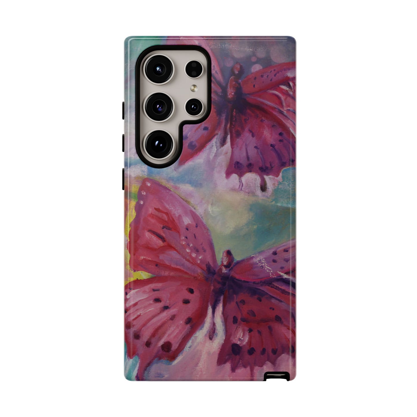 Pink Butterfly Case - Tough Cases, Cute Phone Cover, Nature Lover Gift, Vibrant