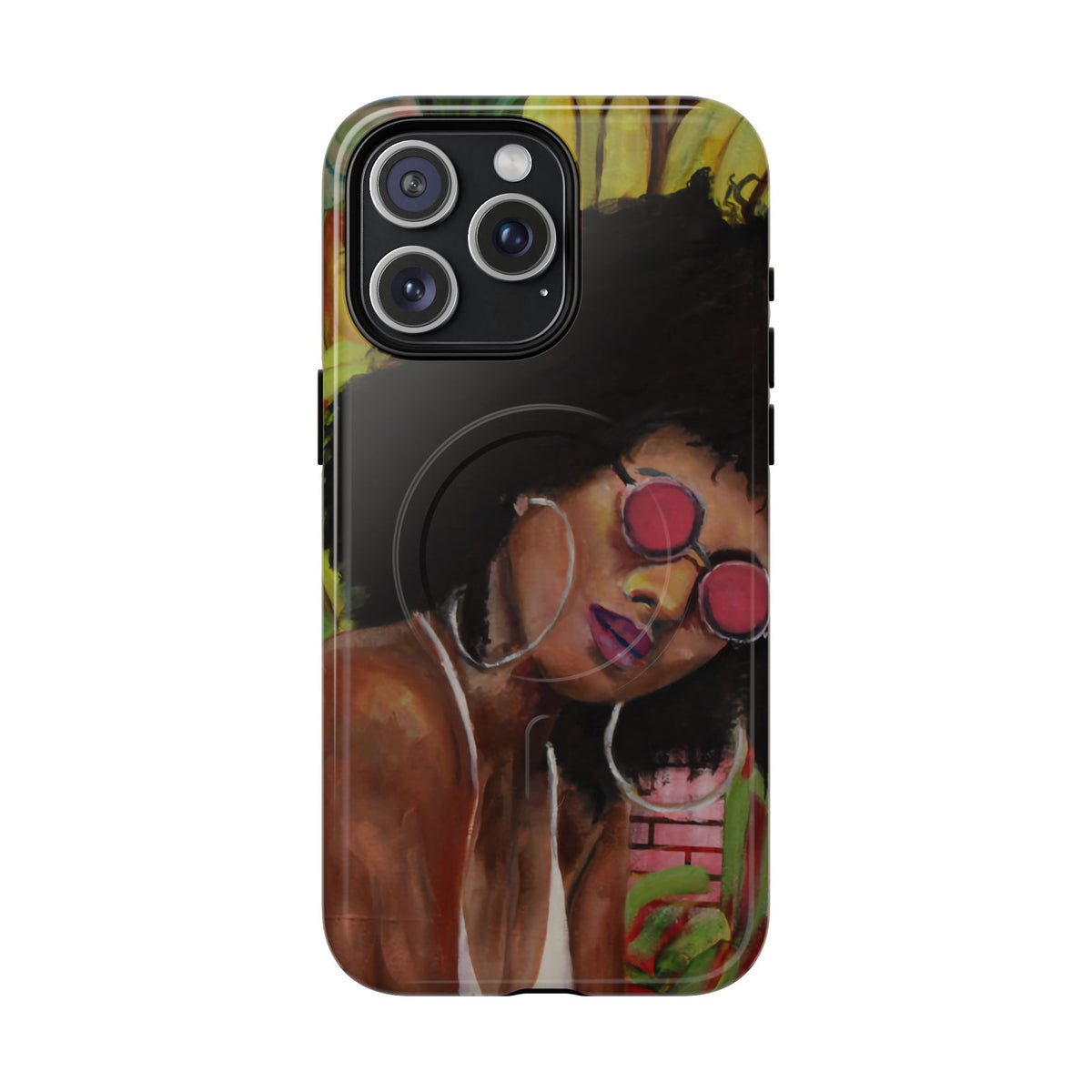 Afro Chic Phone Case — Retro Sunglasses Artwork Tough Magnetic Case