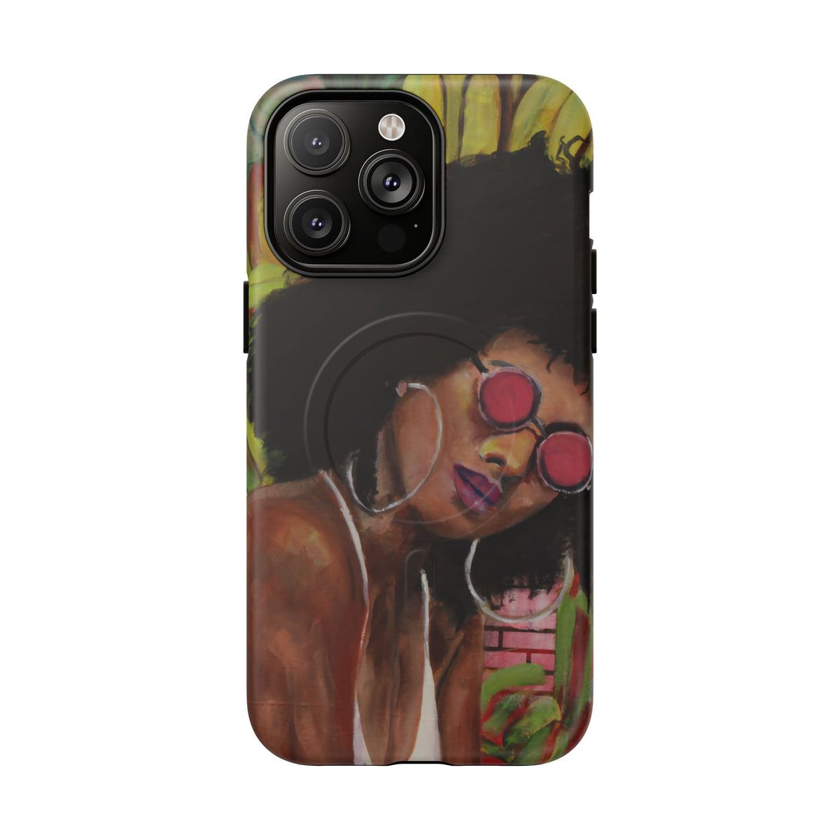 Afro Chic Phone Case — Retro Sunglasses Artwork Tough Magnetic Case