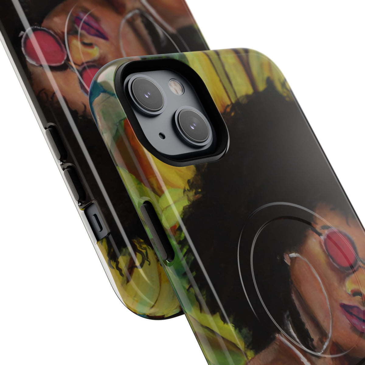 Afro Chic Phone Case — Retro Sunglasses Artwork Tough Magnetic Case