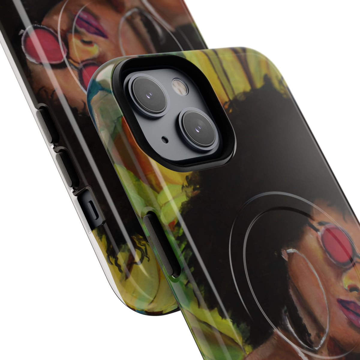 Afro Chic Phone Case — Retro Sunglasses Artwork Tough Magnetic Case