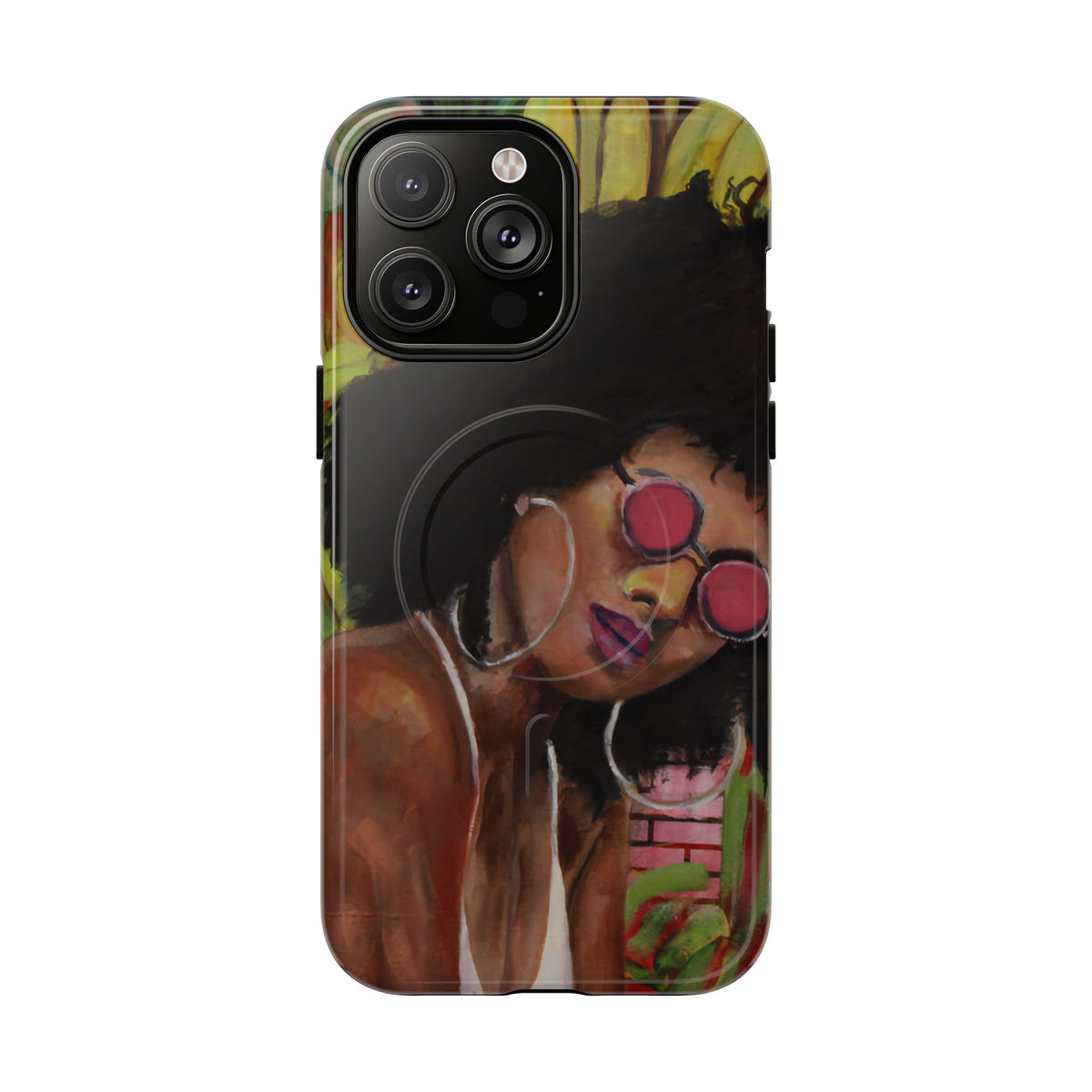 Afro Chic Phone Case — Retro Sunglasses Artwork Tough Magnetic Case