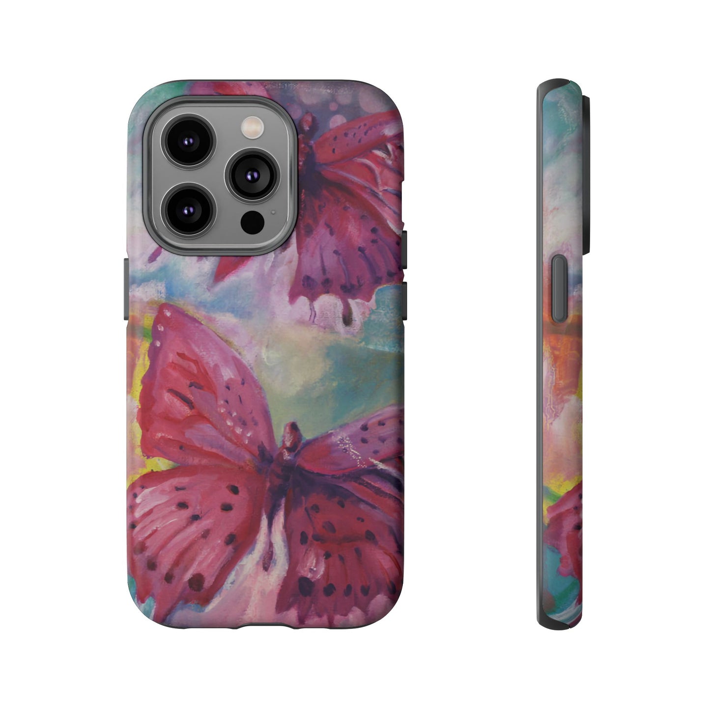 Pink Butterfly Case - Tough Cases, Cute Phone Cover, Nature Lover Gift, Vibrant