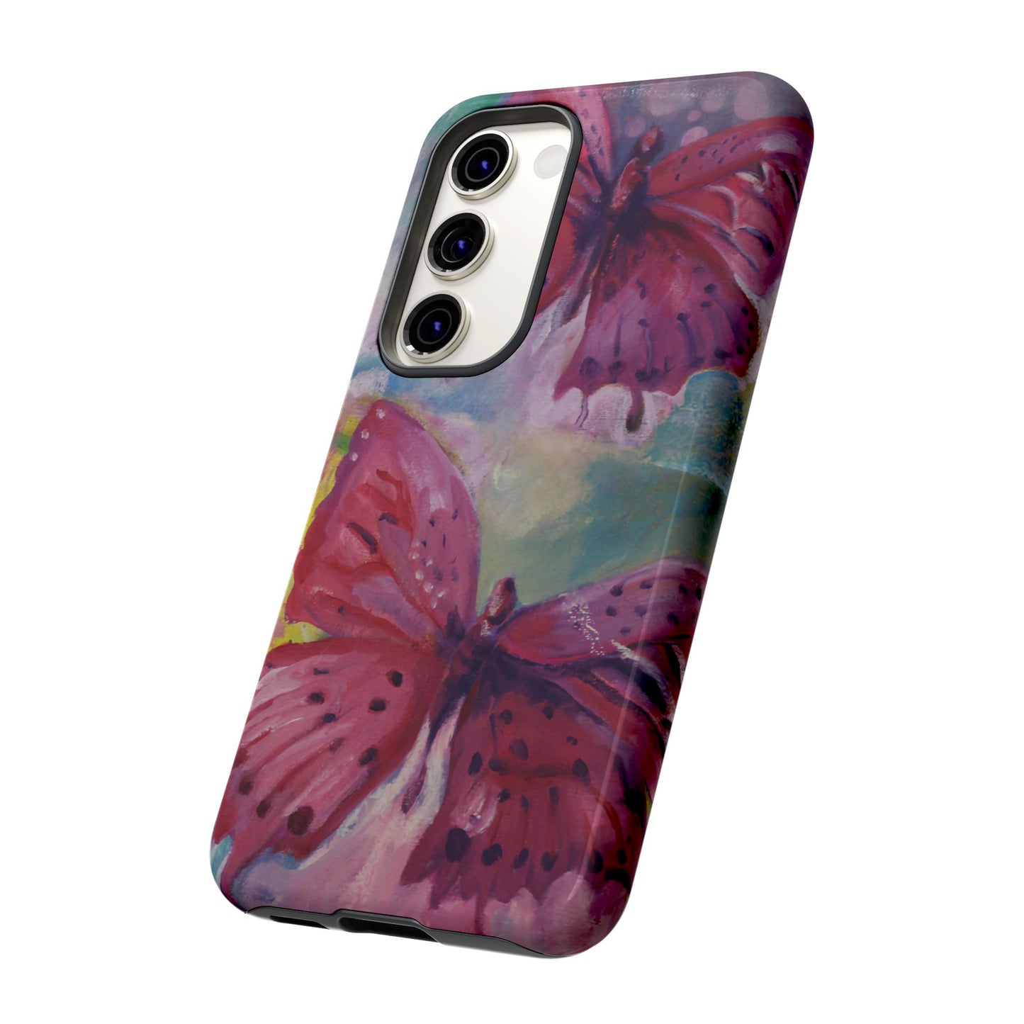 Pink Butterfly Case - Tough Cases, Cute Phone Cover, Nature Lover Gift, Vibrant