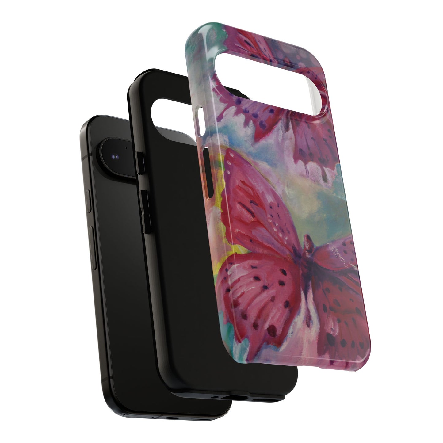 Pink Butterfly Case - Tough Cases, Cute Phone Cover, Nature Lover Gift, Vibrant