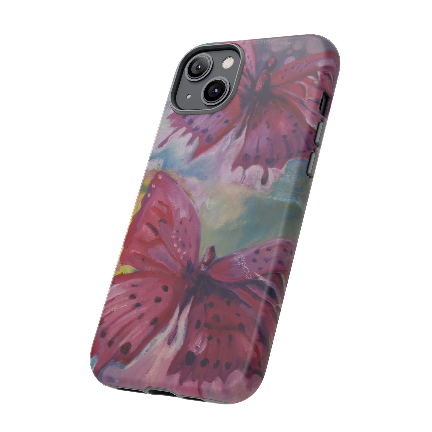 Pink Butterfly Case - Tough Cases, Cute Phone Cover, Nature Lover Gift, Vibrant
