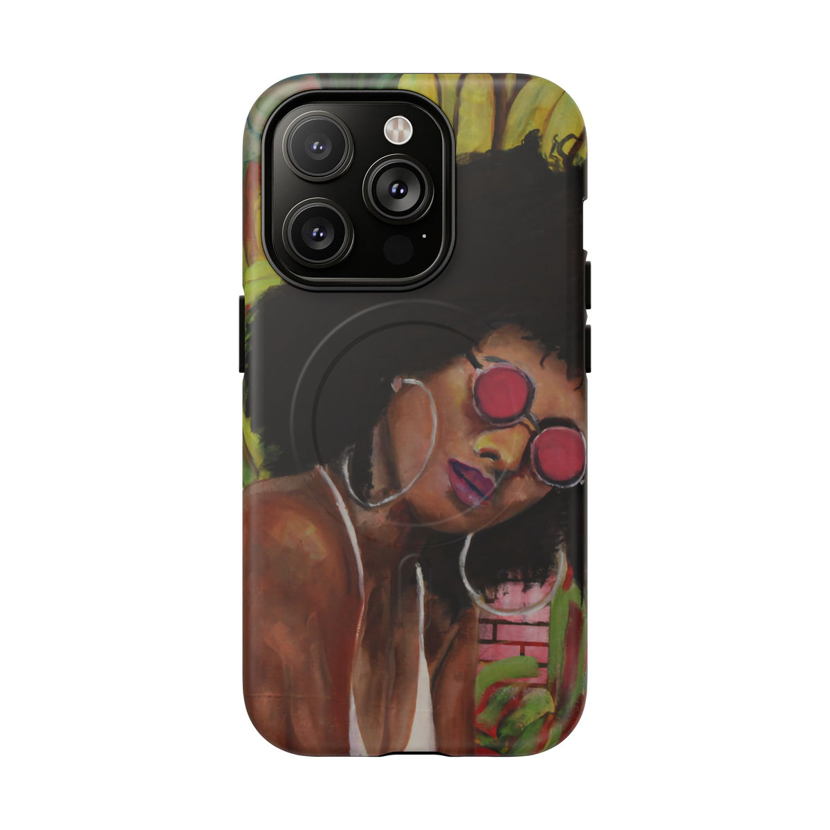 Afro Chic Phone Case — Retro Sunglasses Artwork Tough Magnetic Case