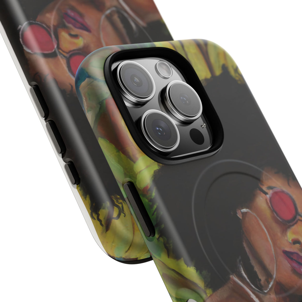 Afro Chic Phone Case — Retro Sunglasses Artwork Tough Magnetic Case