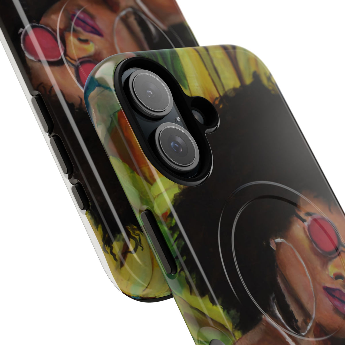 Afro Chic Phone Case — Retro Sunglasses Artwork Tough Magnetic Case