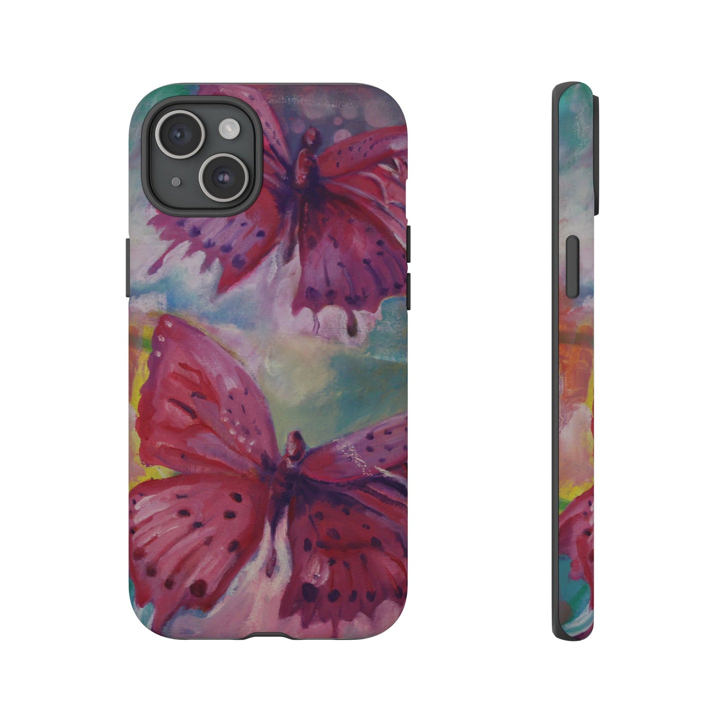 Pink Butterfly Case - Tough Cases, Cute Phone Cover, Nature Lover Gift, Vibrant