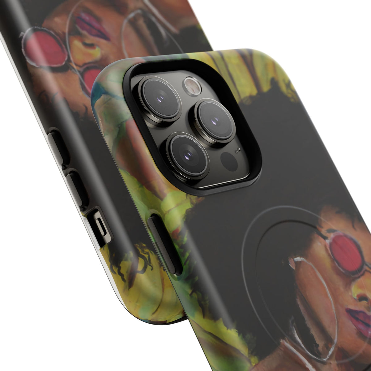Afro Chic Phone Case — Retro Sunglasses Artwork Tough Magnetic Case