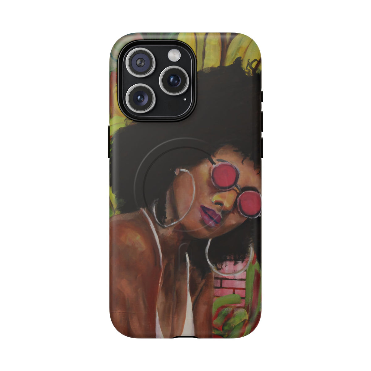 Afro Chic Phone Case — Retro Sunglasses Artwork Tough Magnetic Case