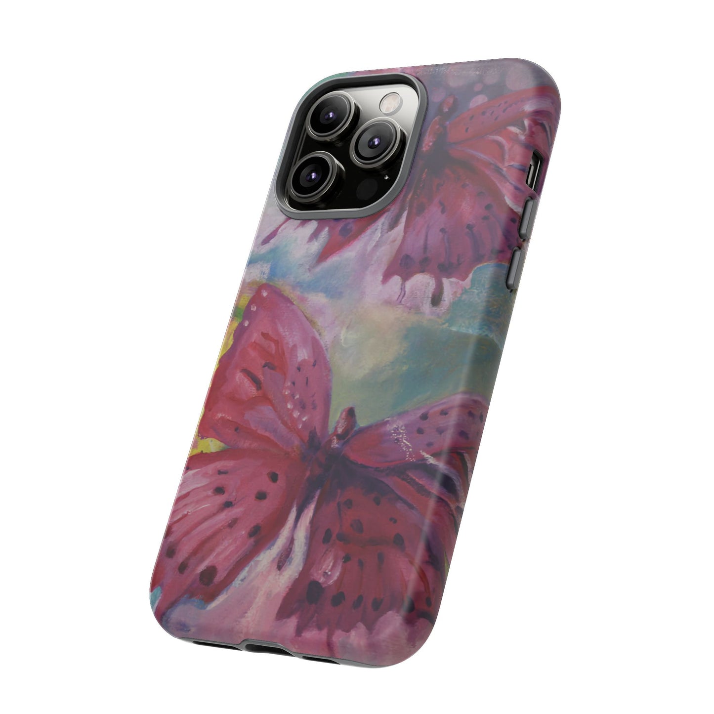 Pink Butterfly Case - Tough Cases, Cute Phone Cover, Nature Lover Gift, Vibrant