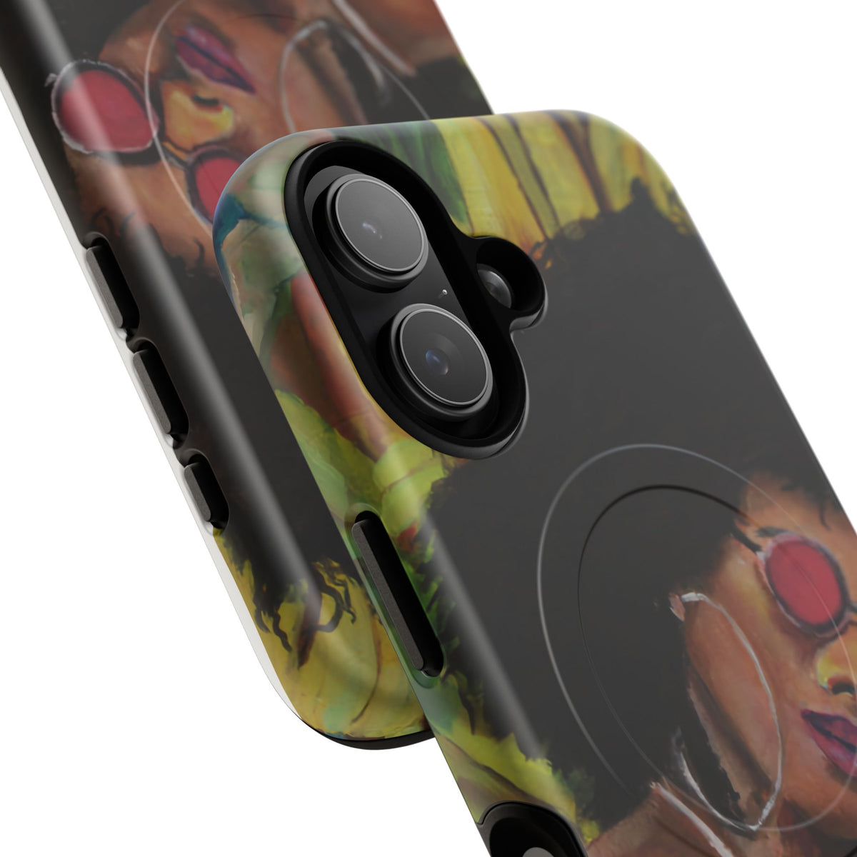 Afro Chic Phone Case — Retro Sunglasses Artwork Tough Magnetic Case