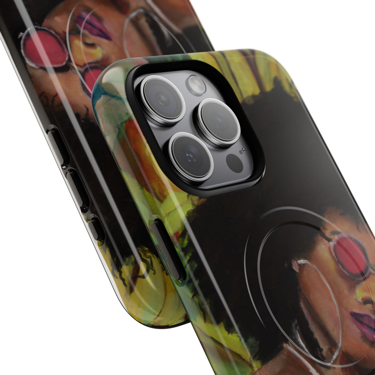 Afro Chic Phone Case — Retro Sunglasses Artwork Tough Magnetic Case