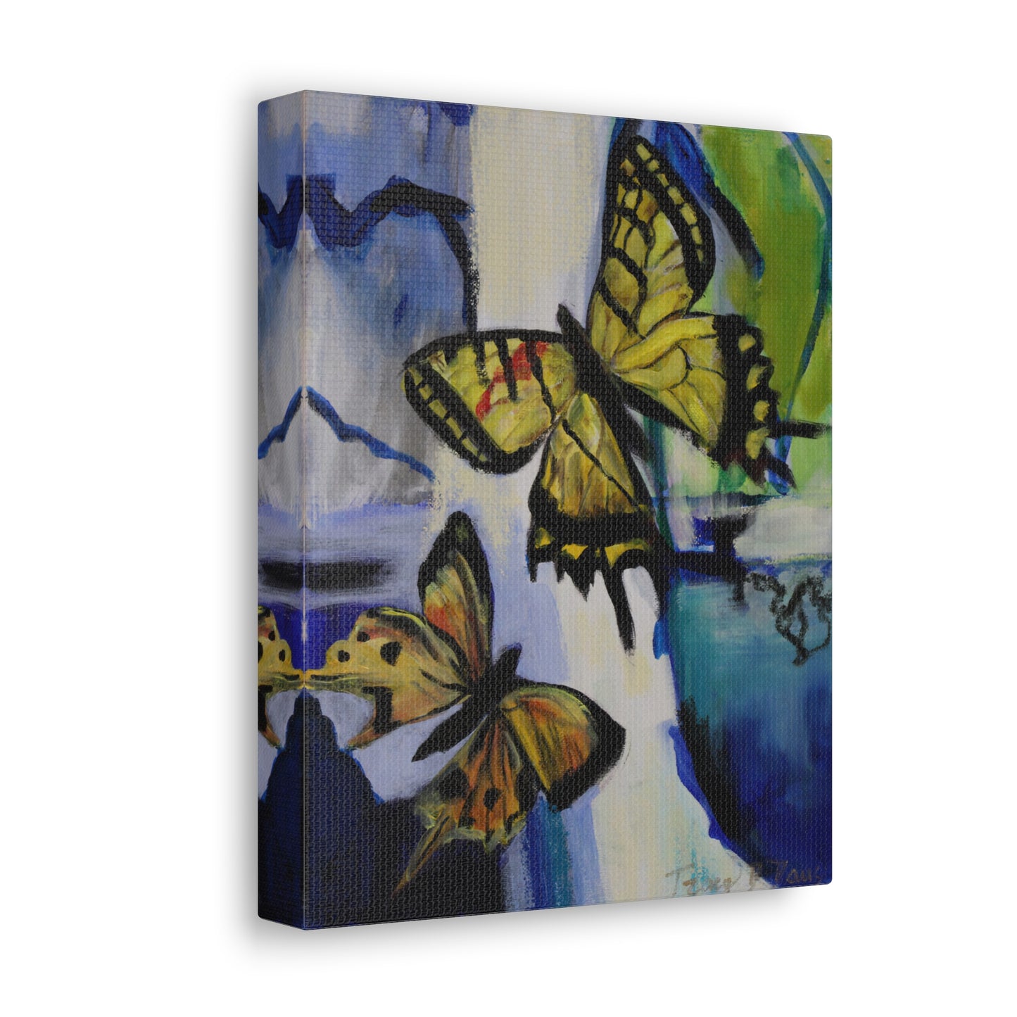 Yellow Butterfly Wraps Print