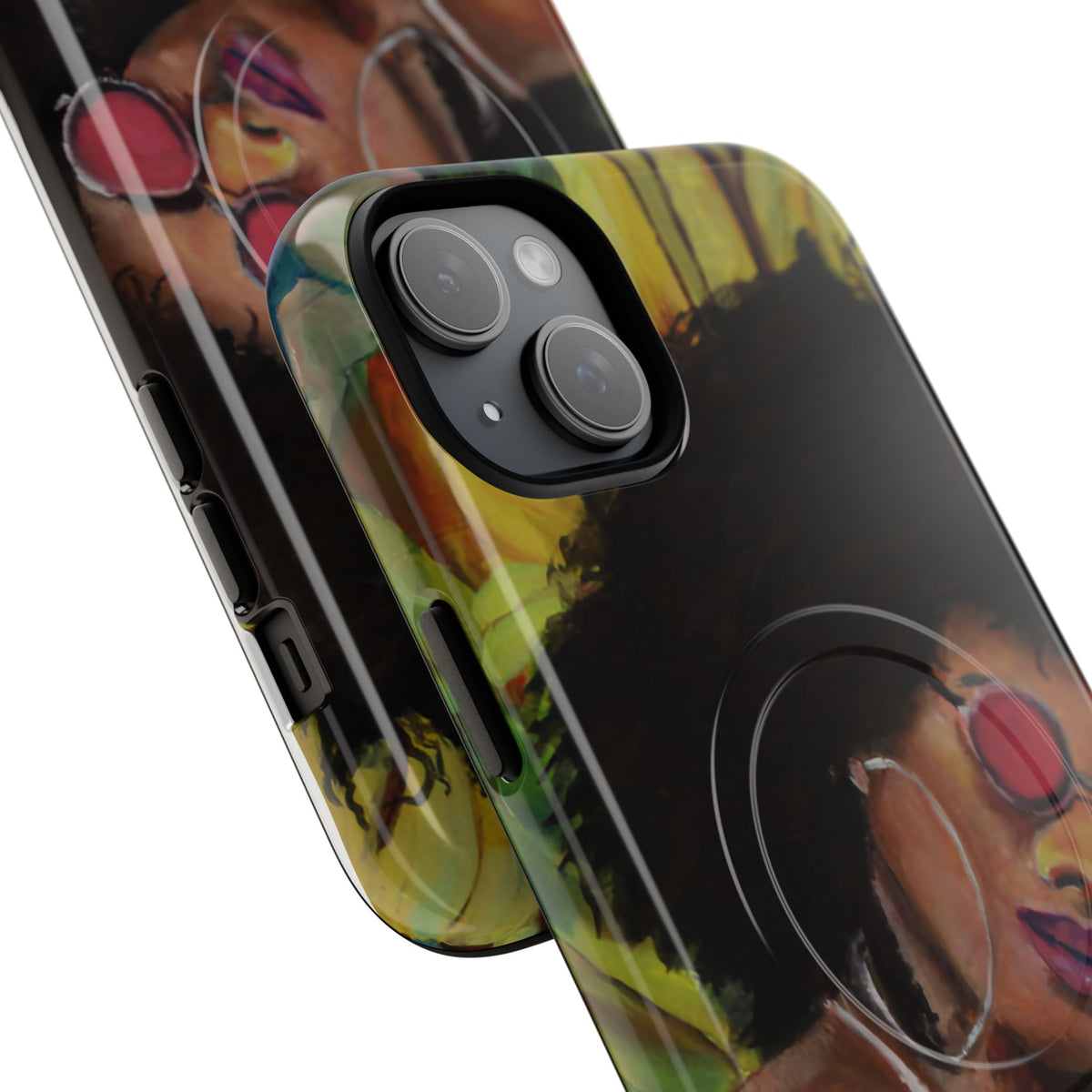 Afro Chic Phone Case — Retro Sunglasses Artwork Tough Magnetic Case