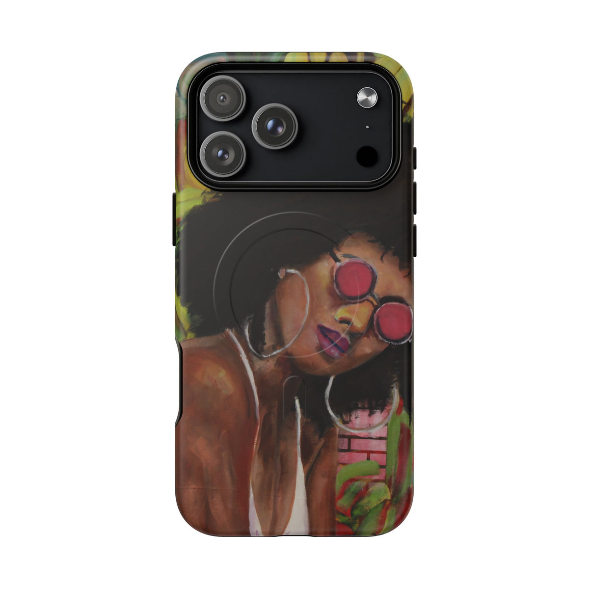 Afro Chic Phone Case — Retro Sunglasses Artwork Tough Magnetic Case