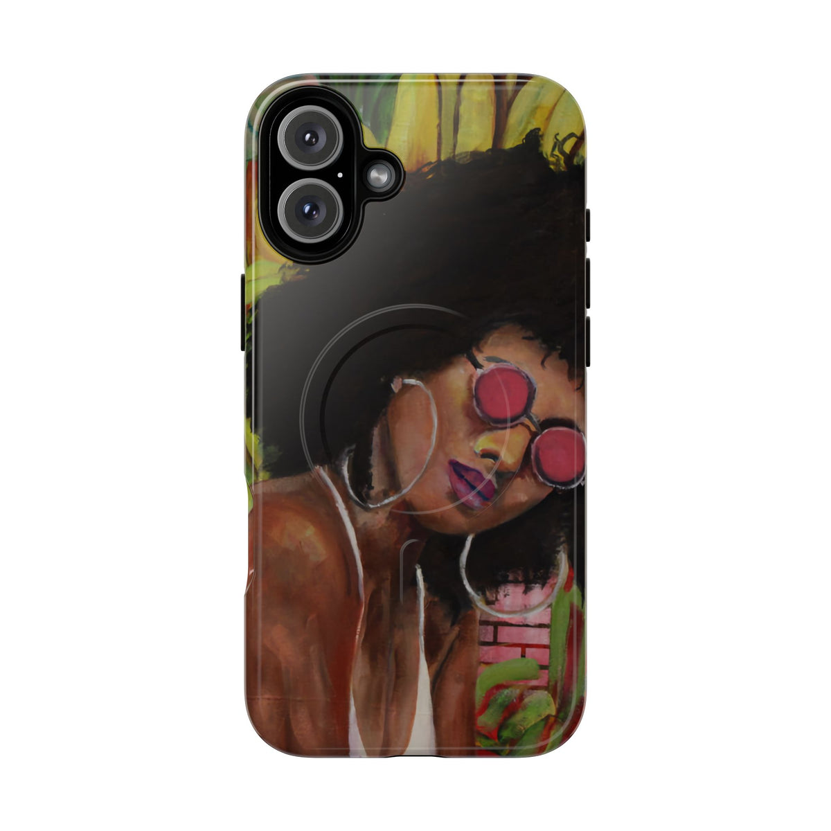 Afro Chic Phone Case — Retro Sunglasses Artwork Tough Magnetic Case