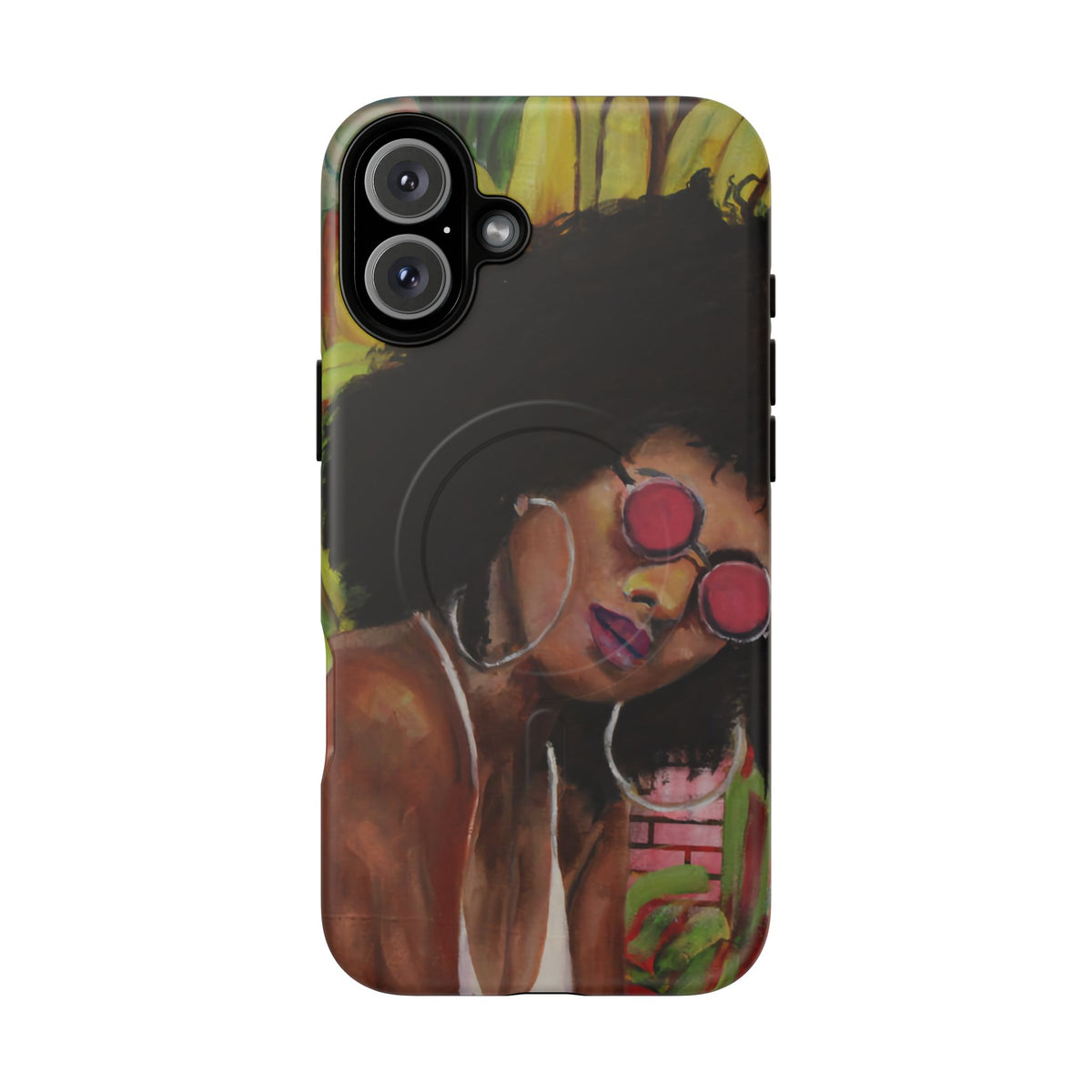 Afro Chic Phone Case — Retro Sunglasses Artwork Tough Magnetic Case