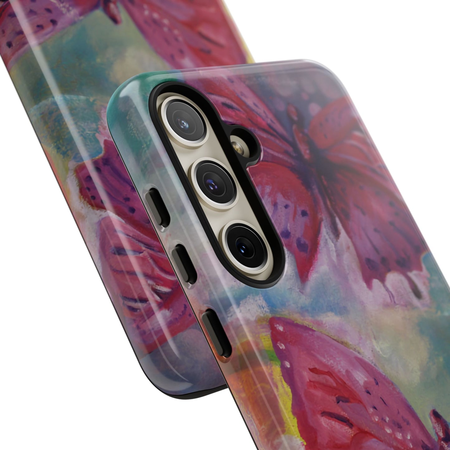 Pink Butterfly Case - Tough Cases, Cute Phone Cover, Nature Lover Gift, Vibrant
