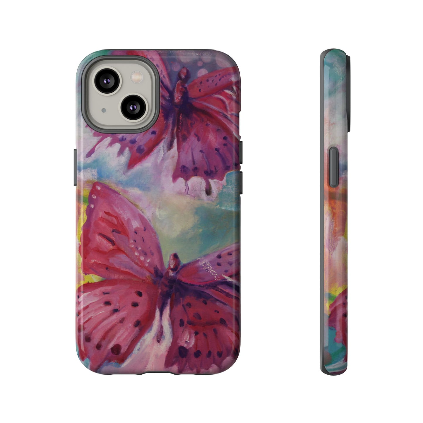 Pink Butterfly Case - Tough Cases, Cute Phone Cover, Nature Lover Gift, Vibrant