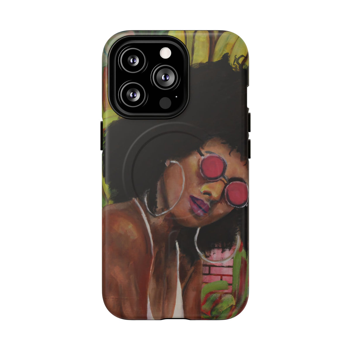 Afro Chic Phone Case — Retro Sunglasses Artwork Tough Magnetic Case