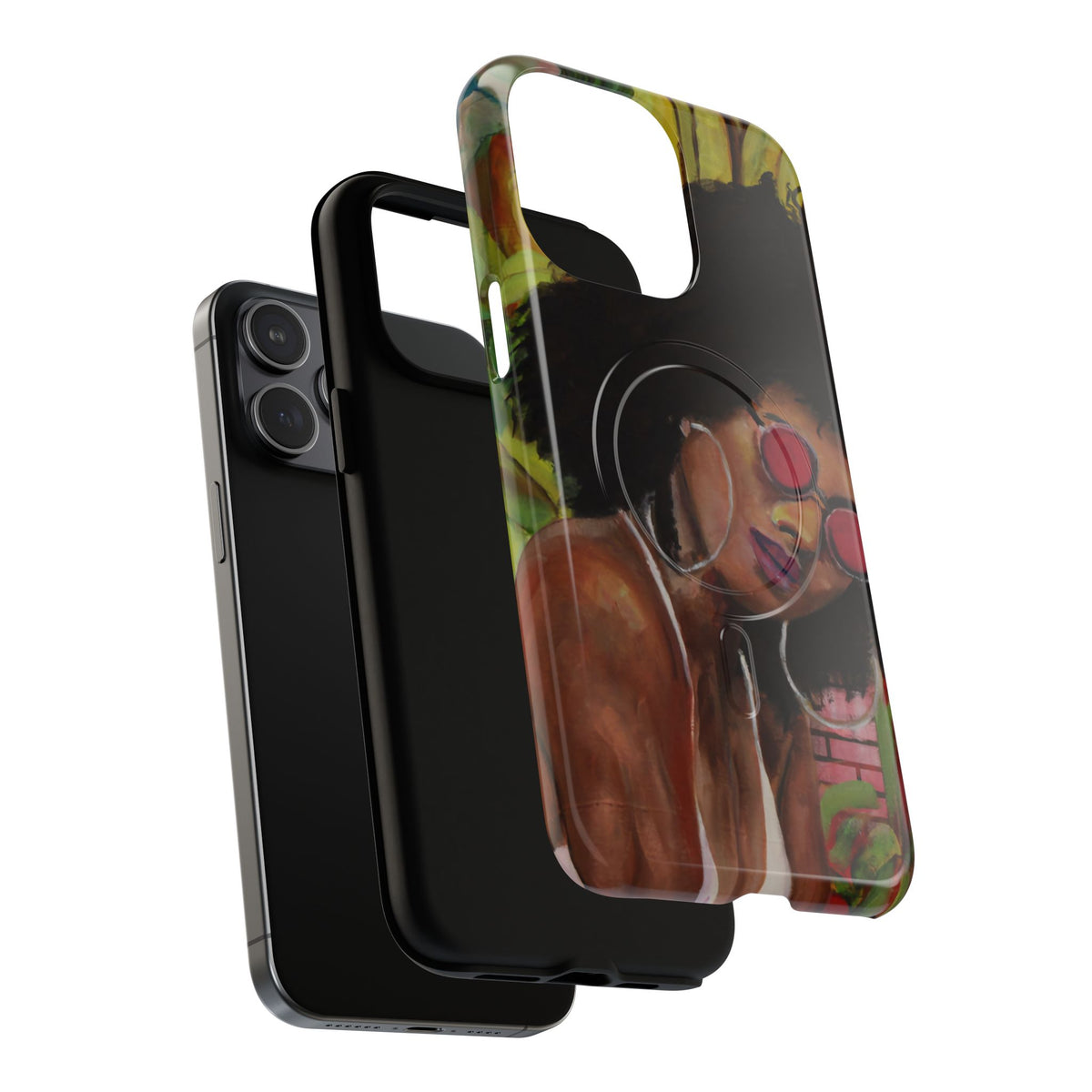 Afro Chic Phone Case — Retro Sunglasses Artwork Tough Magnetic Case