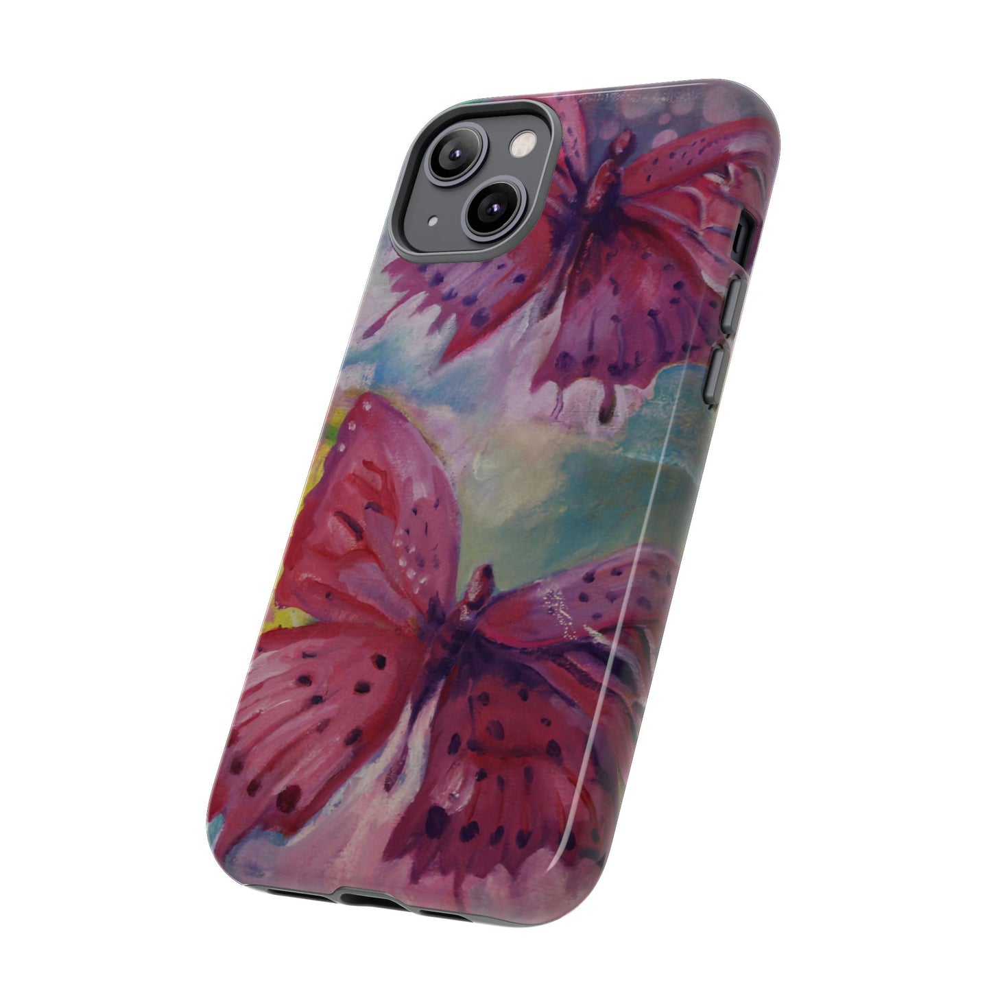 Pink Butterfly Case - Tough Cases, Cute Phone Cover, Nature Lover Gift, Vibrant