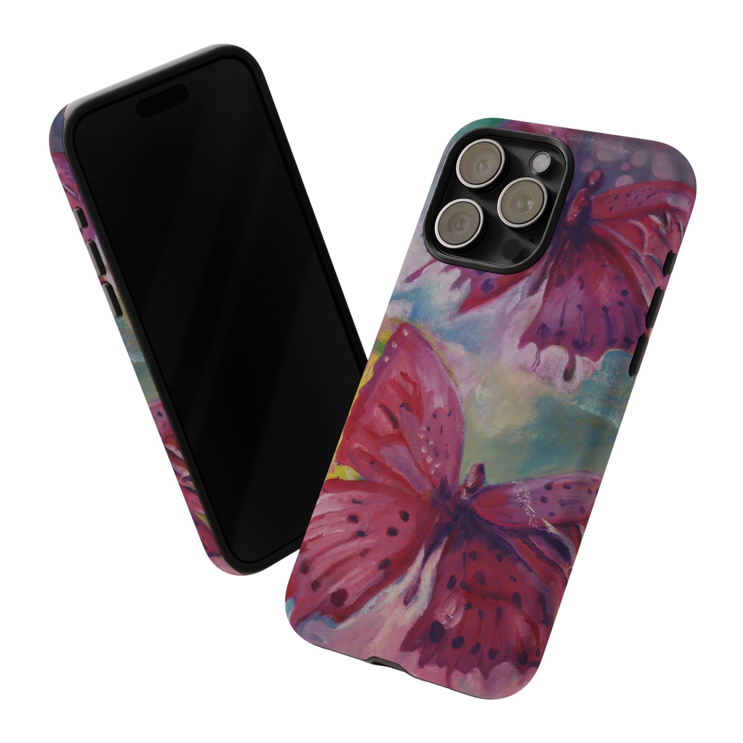 Pink Butterfly Case - Tough Cases, Cute Phone Cover, Nature Lover Gift, Vibrant