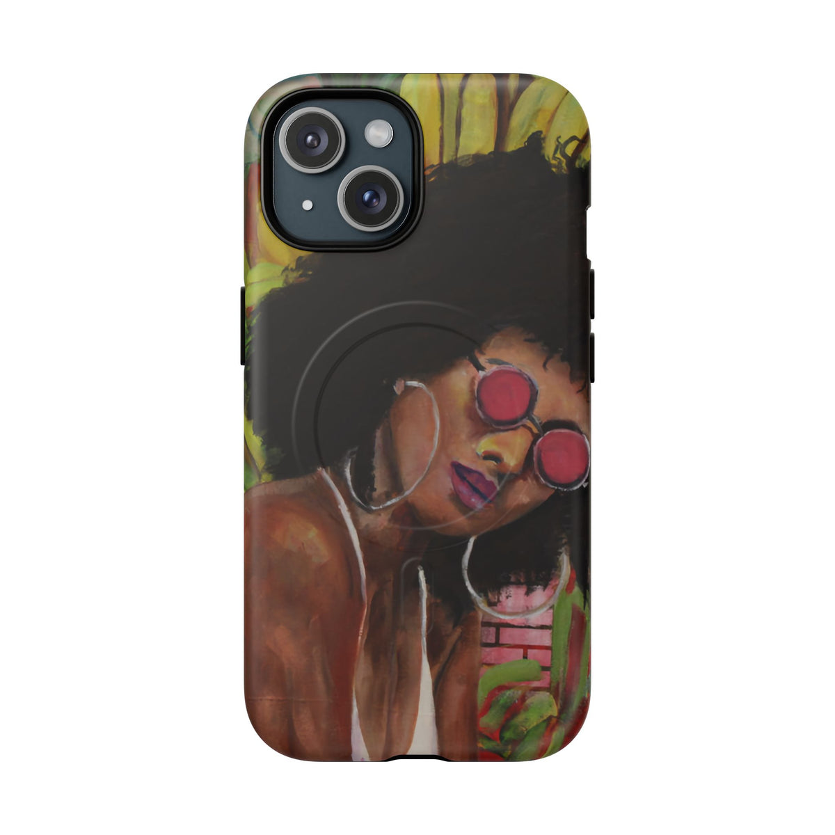 Afro Chic Phone Case — Retro Sunglasses Artwork Tough Magnetic Case