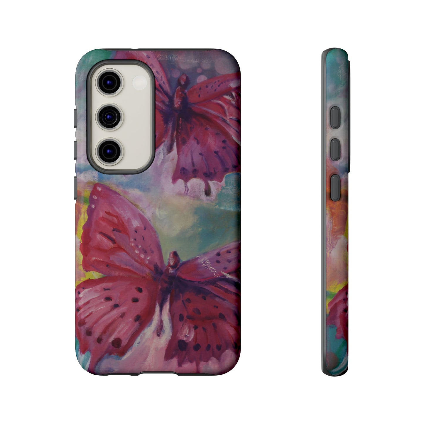 Pink Butterfly Case - Tough Cases, Cute Phone Cover, Nature Lover Gift, Vibrant