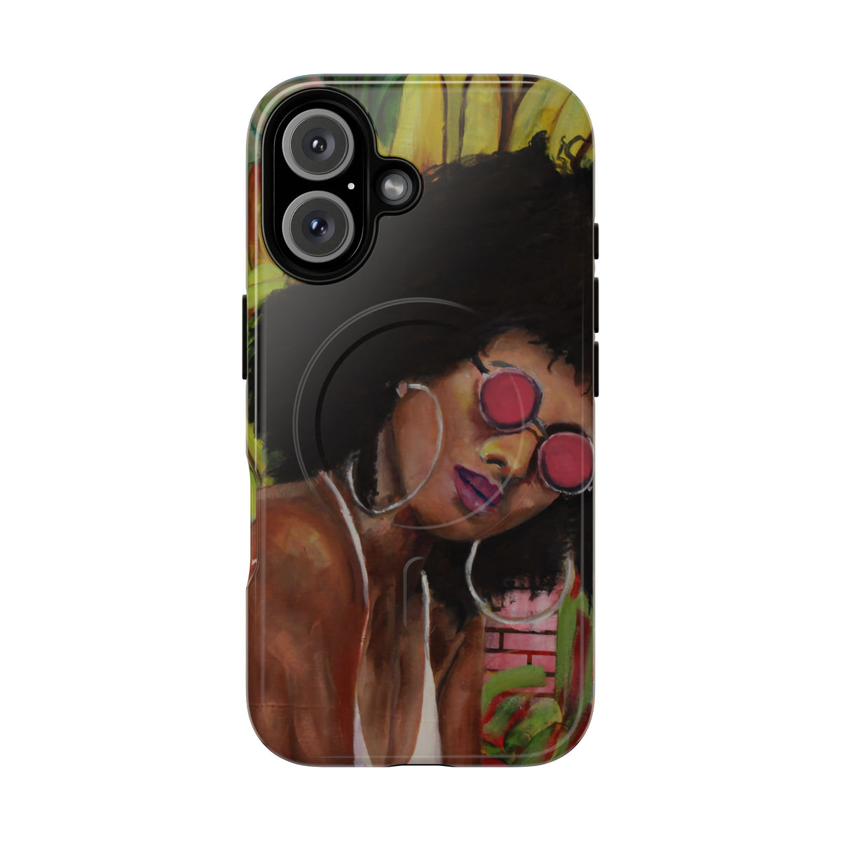 Afro Chic Phone Case — Retro Sunglasses Artwork Tough Magnetic Case