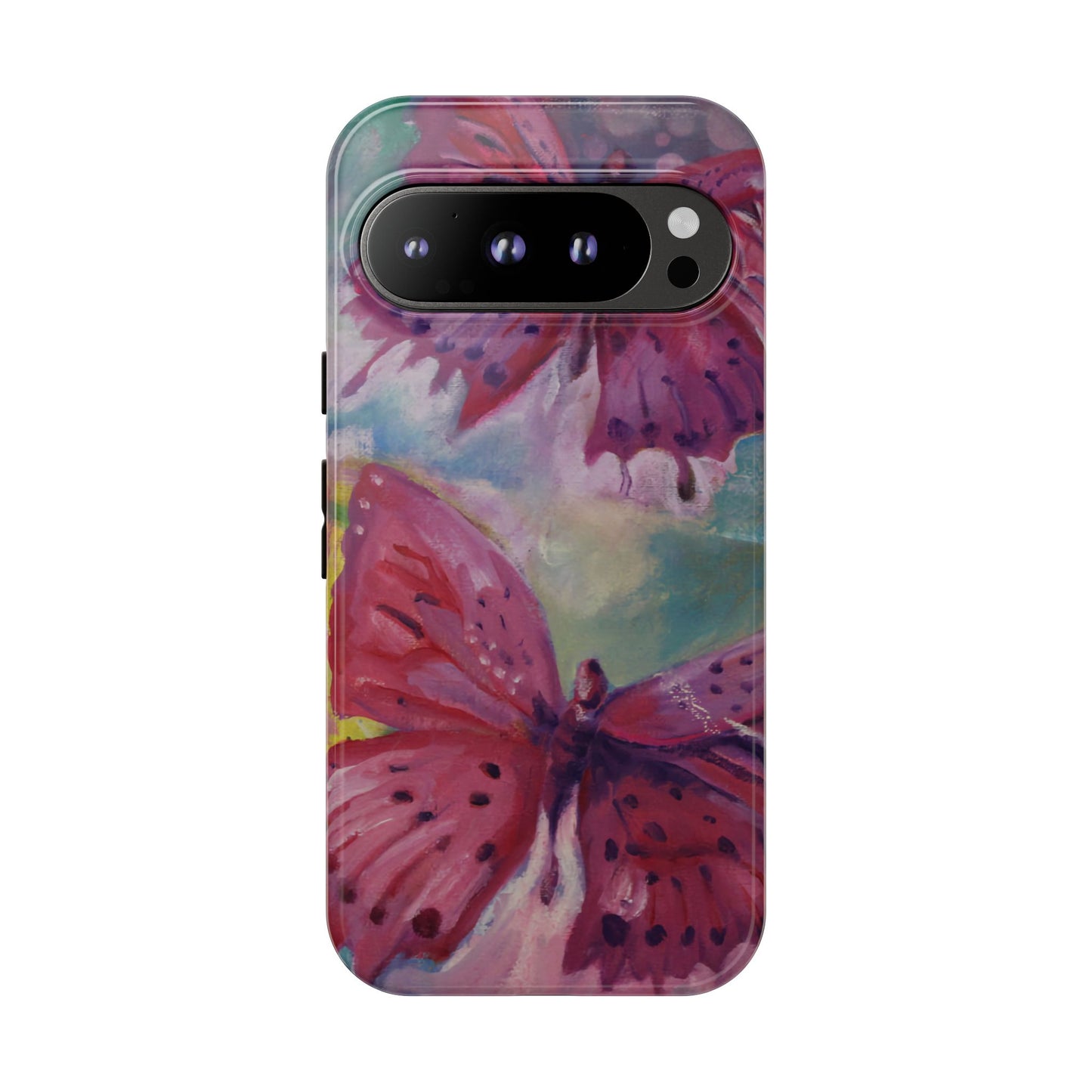 Pink Butterfly Case - Tough Cases, Cute Phone Cover, Nature Lover Gift, Vibrant