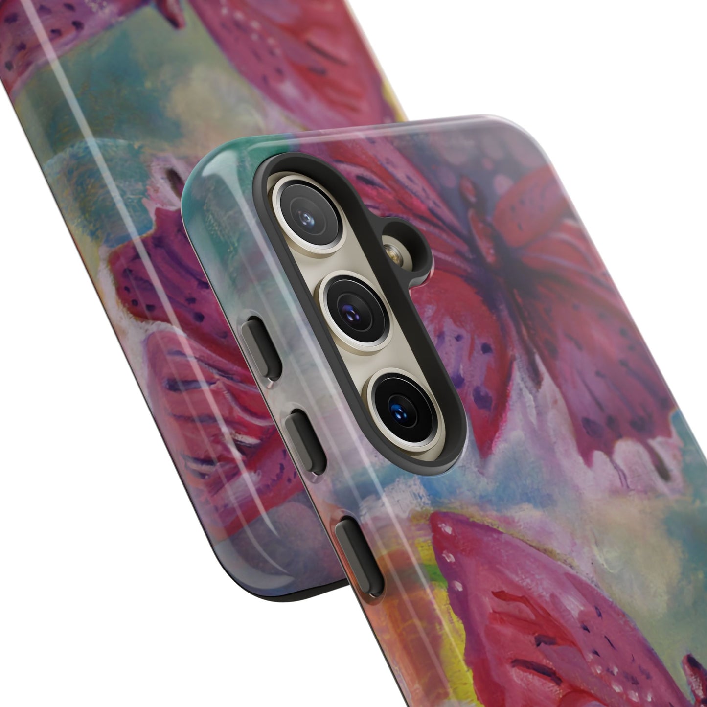 Pink Butterfly Case - Tough Cases, Cute Phone Cover, Nature Lover Gift, Vibrant