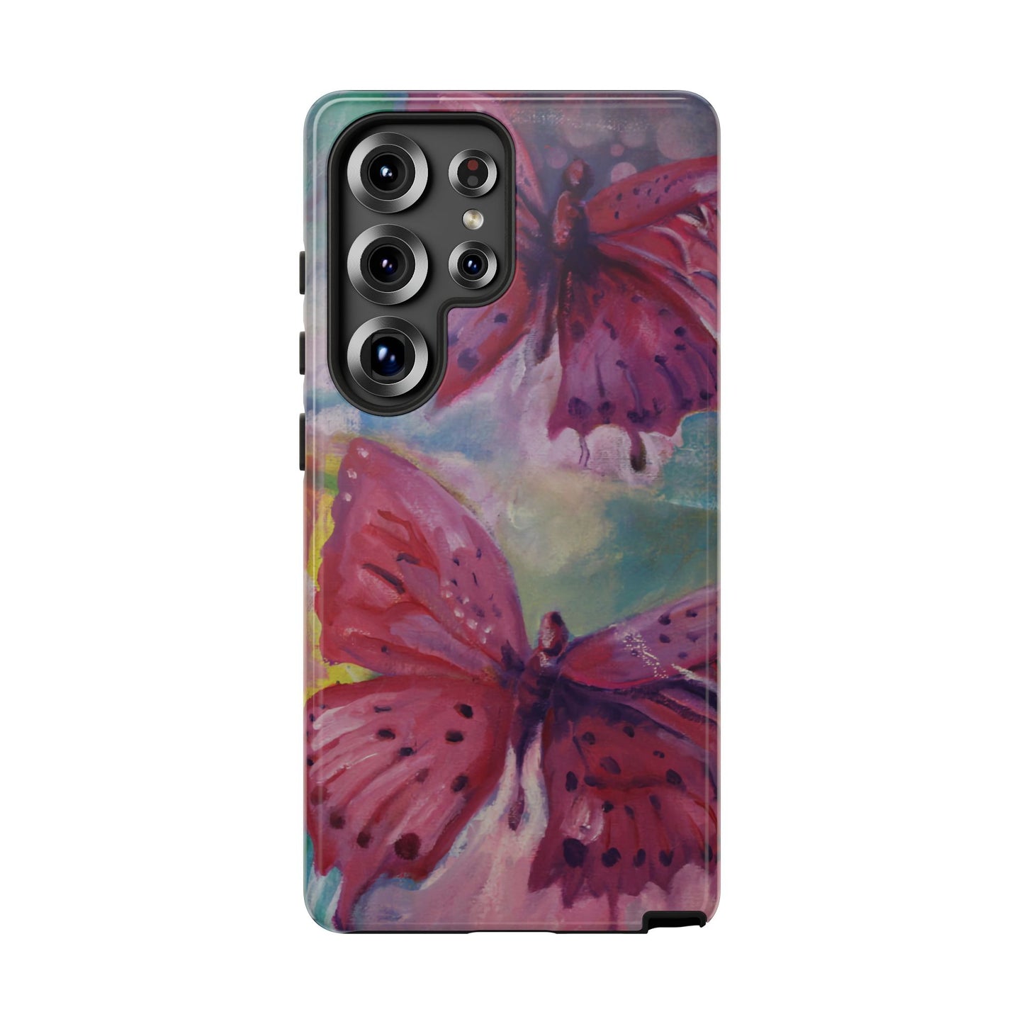 Pink Butterfly Case - Tough Cases, Cute Phone Cover, Nature Lover Gift, Vibrant