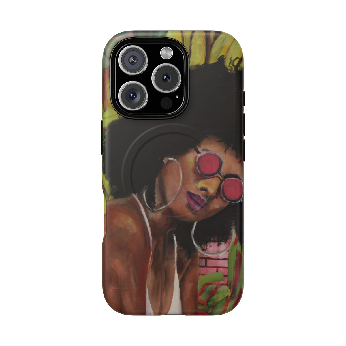 Afro Chic Phone Case — Retro Sunglasses Artwork Tough Magnetic Case