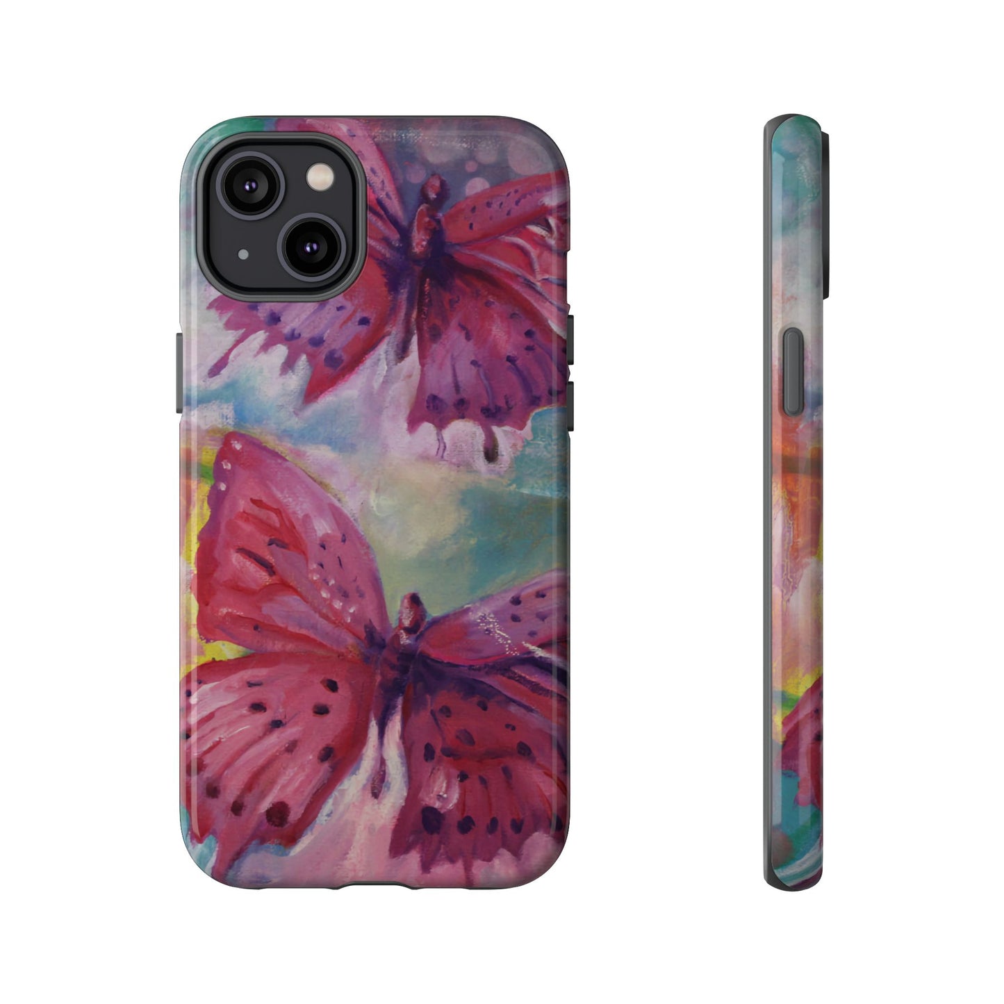 Pink Butterfly Case - Tough Cases, Cute Phone Cover, Nature Lover Gift, Vibrant