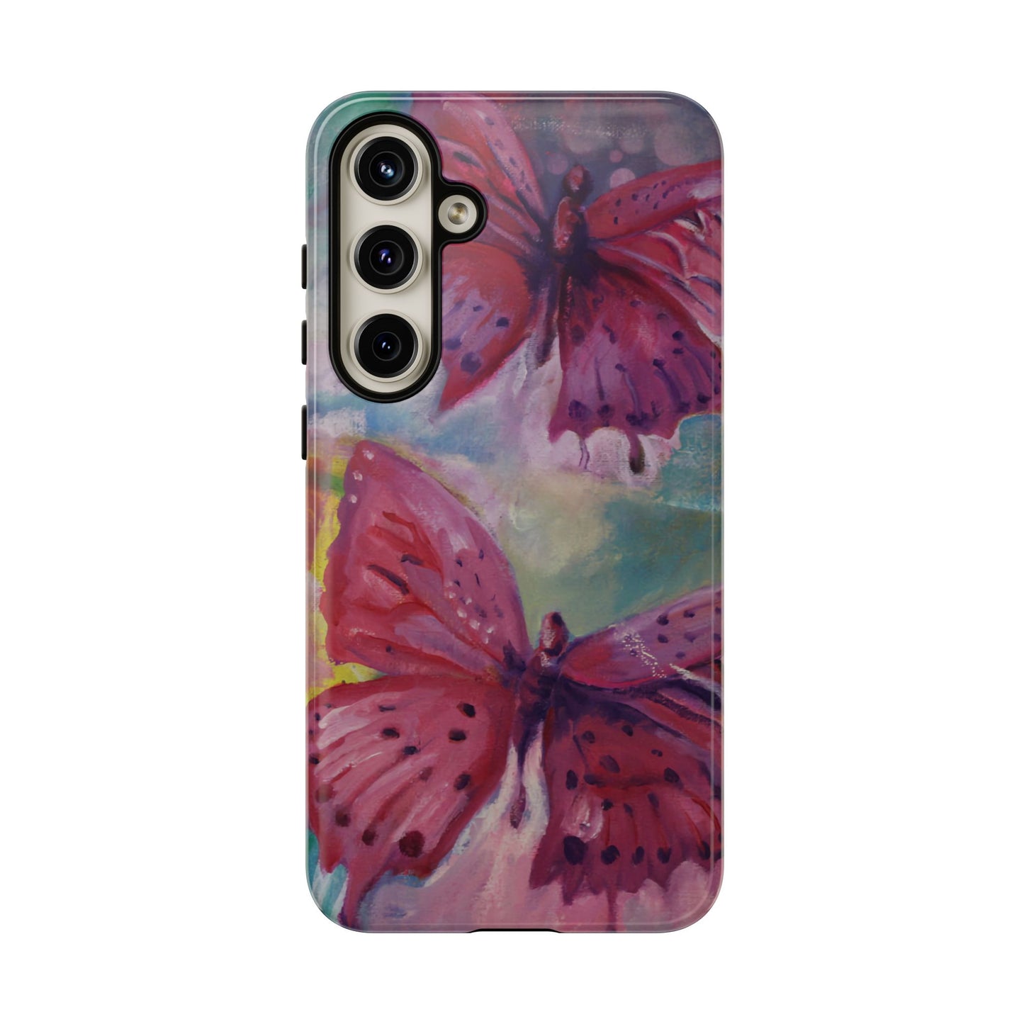 Pink Butterfly Case - Tough Cases, Cute Phone Cover, Nature Lover Gift, Vibrant