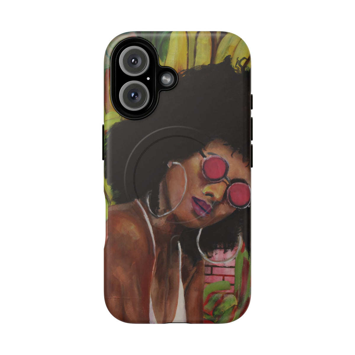 Afro Chic Phone Case — Retro Sunglasses Artwork Tough Magnetic Case