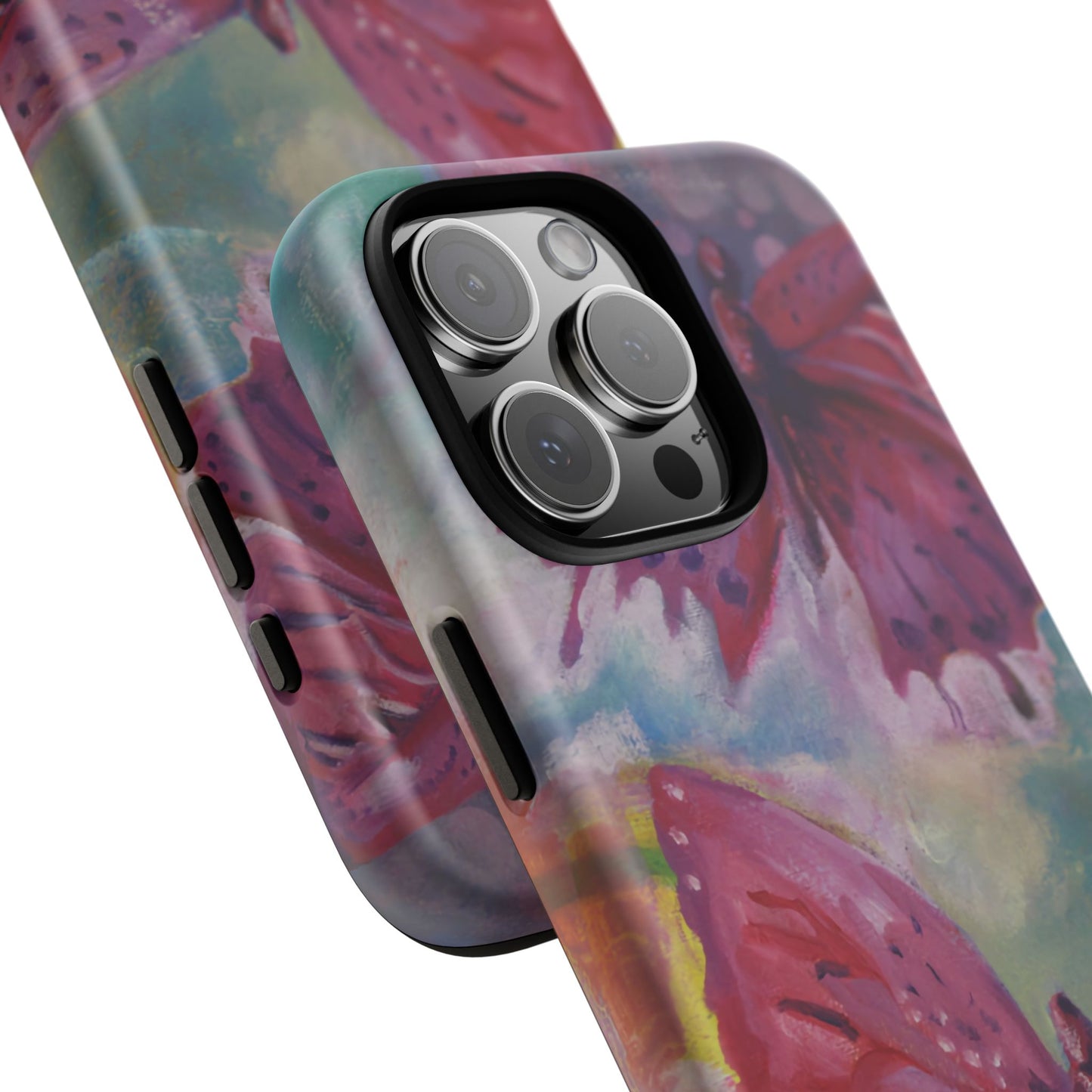 Pink Butterfly Case - Tough Cases, Cute Phone Cover, Nature Lover Gift, Vibrant