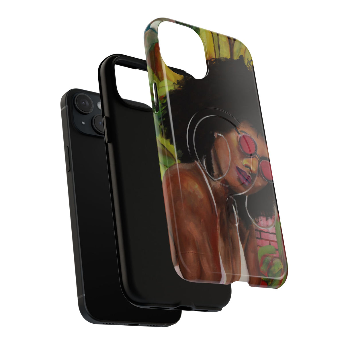 Afro Chic Phone Case — Retro Sunglasses Artwork Tough Magnetic Case