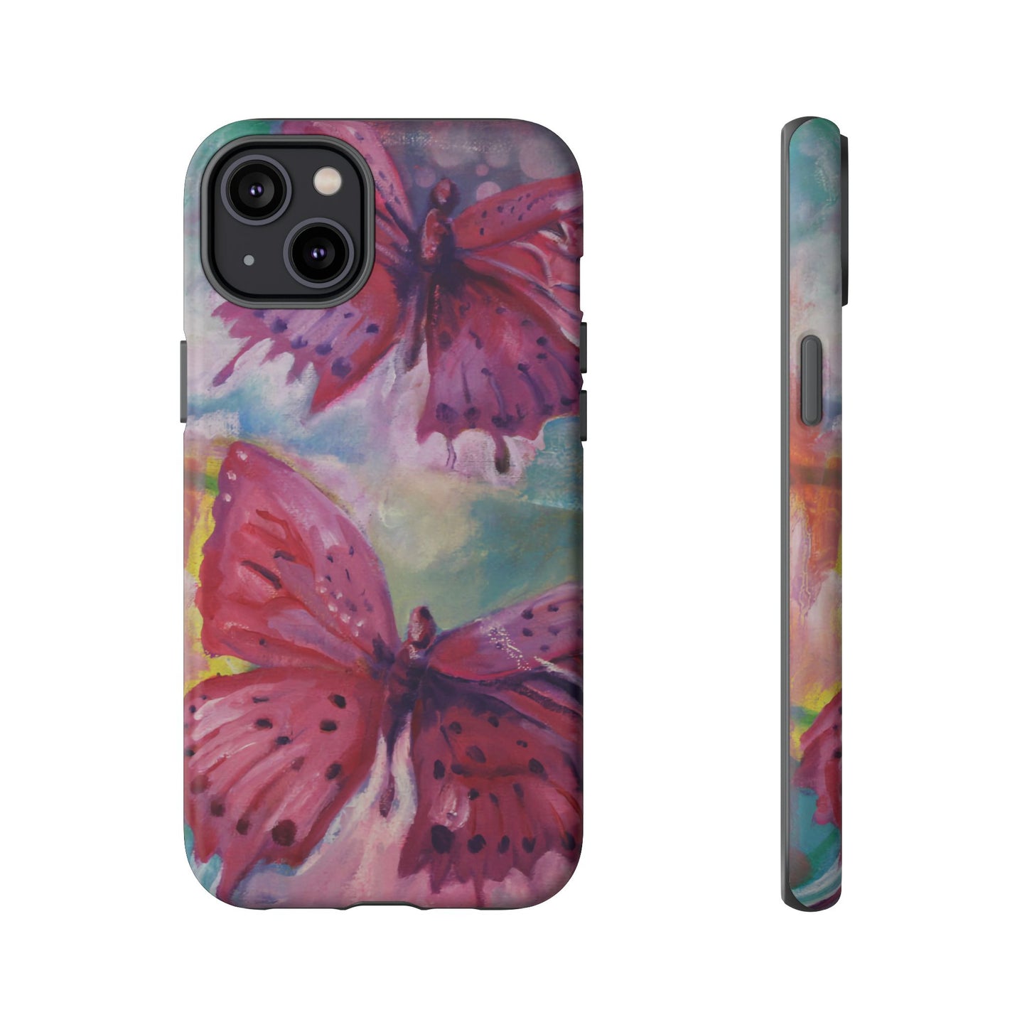 Pink Butterfly Case - Tough Cases, Cute Phone Cover, Nature Lover Gift, Vibrant