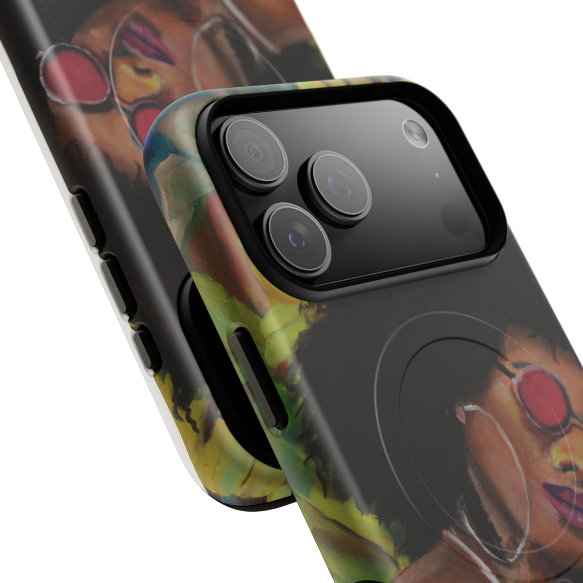 Afro Chic Phone Case — Retro Sunglasses Artwork Tough Magnetic Case
