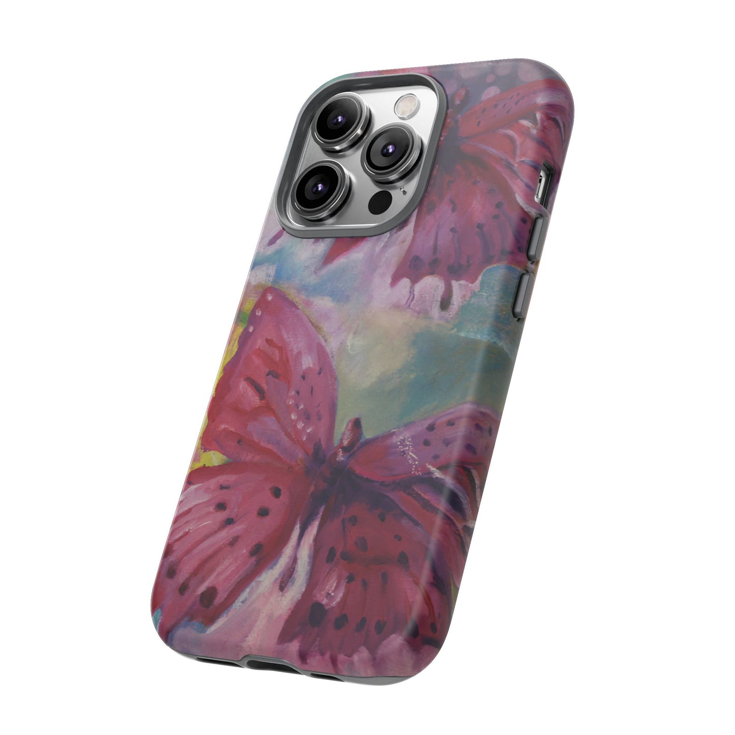 Pink Butterfly Case - Tough Cases, Cute Phone Cover, Nature Lover Gift, Vibrant