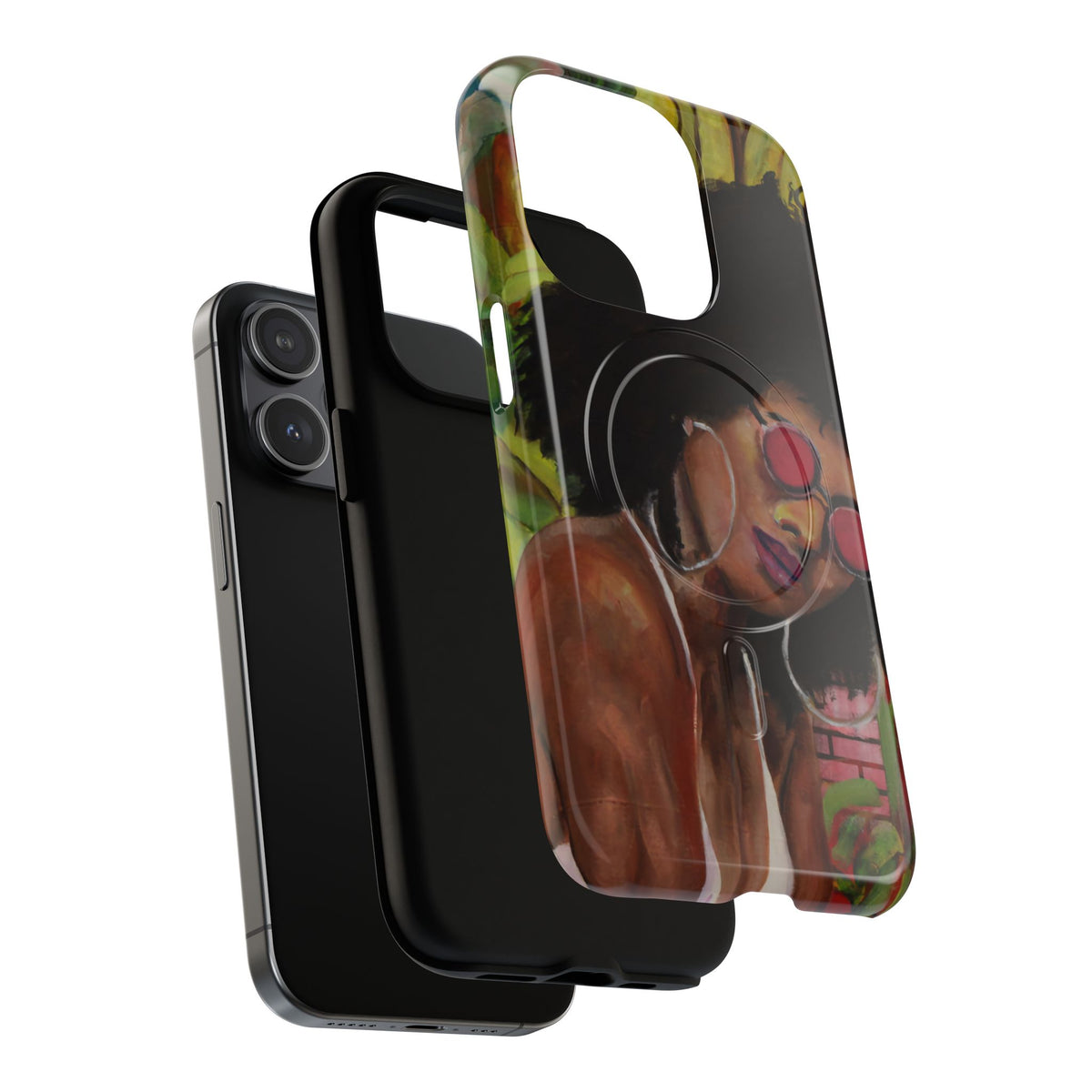 Afro Chic Phone Case — Retro Sunglasses Artwork Tough Magnetic Case