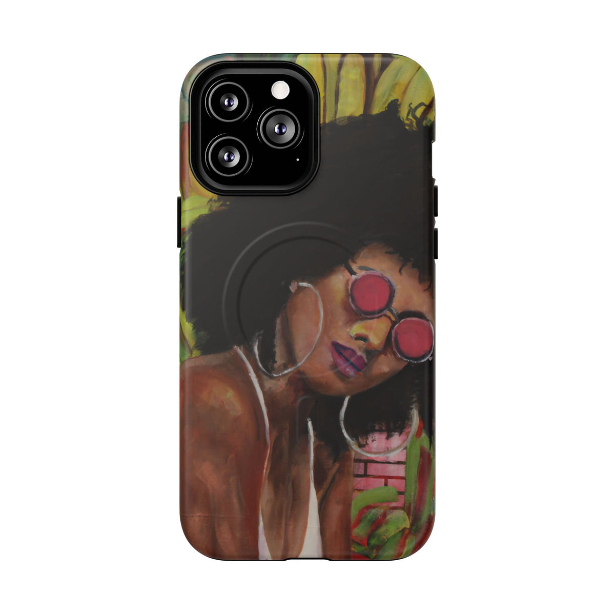 Afro Chic Phone Case — Retro Sunglasses Artwork Tough Magnetic Case