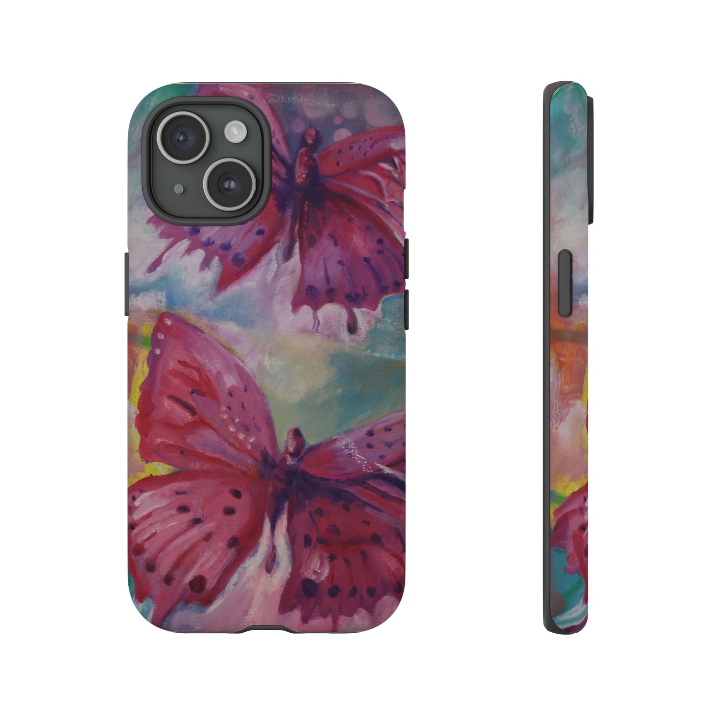 Pink Butterfly Case - Tough Cases, Cute Phone Cover, Nature Lover Gift, Vibrant