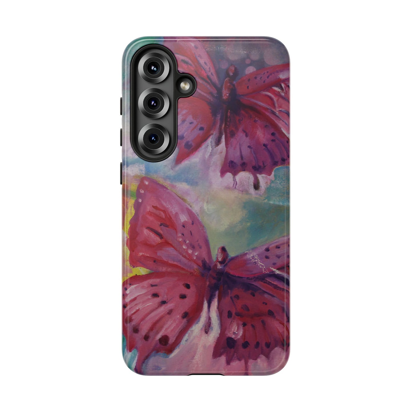 Pink Butterfly Case - Tough Cases, Cute Phone Cover, Nature Lover Gift, Vibrant