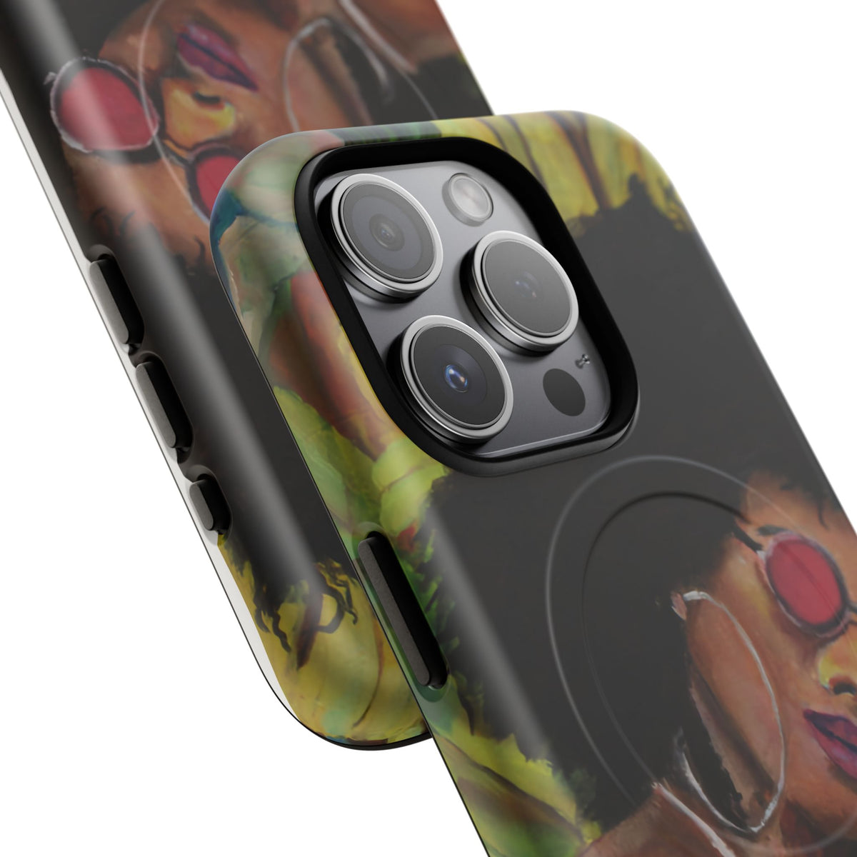 Afro Chic Phone Case — Retro Sunglasses Artwork Tough Magnetic Case